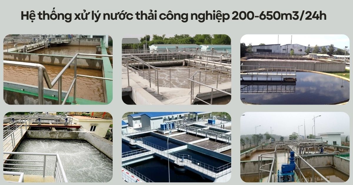 Hệ thống xử lý nước thải công nghiệp 200-650m3/24h