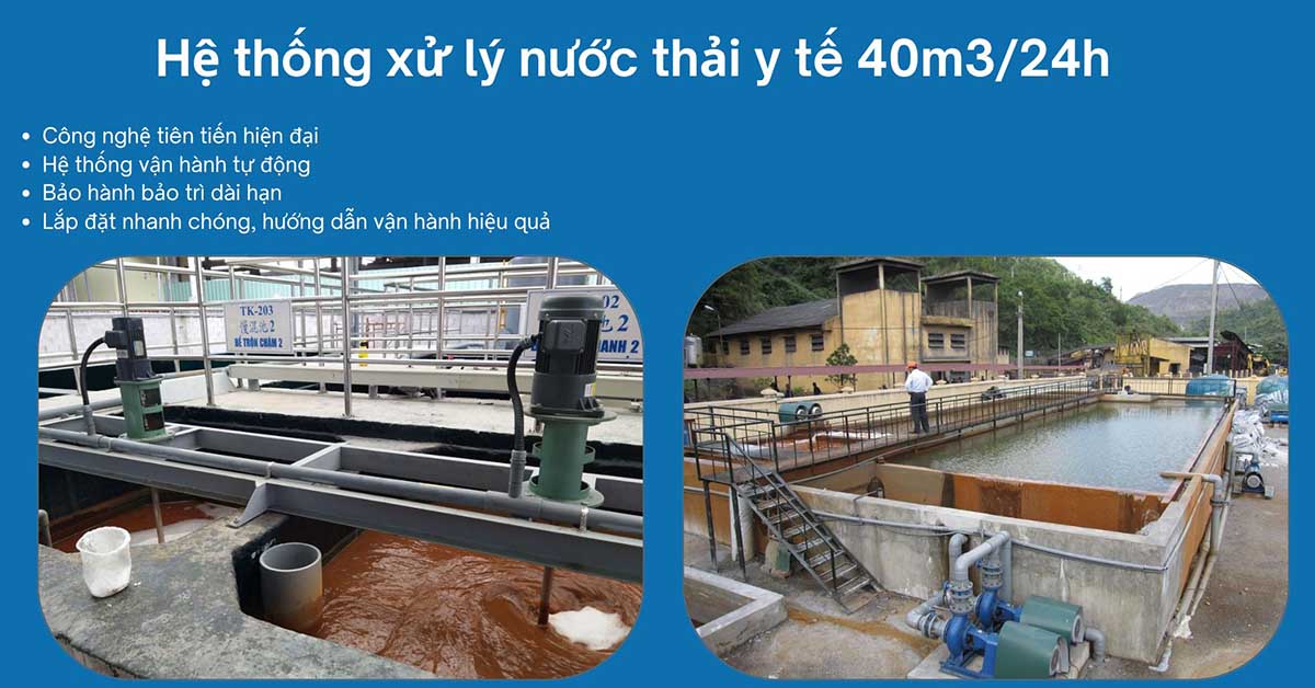 Hệ thống xử lý nước thải y tế 40m3/24h