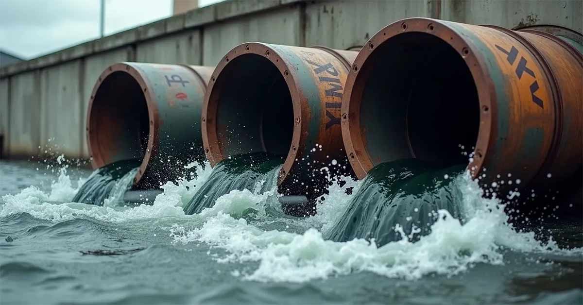 Nước thải công nghiệp chứa rất nhiều chất ô nhiễm