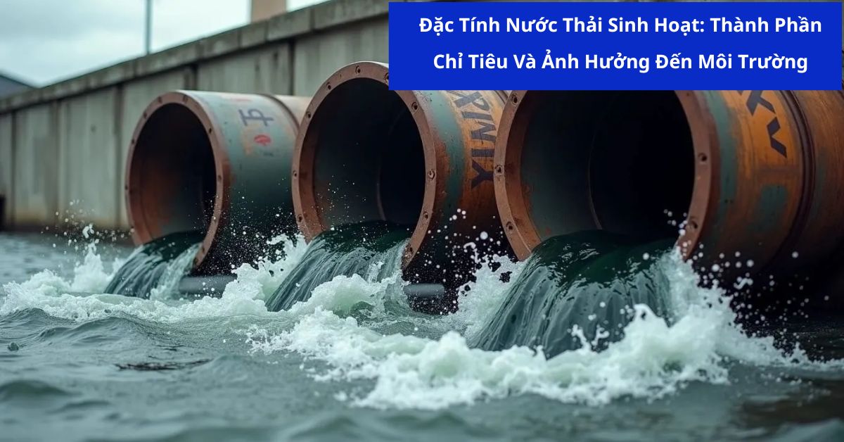 Đặc Tính Nước Thải Sinh Hoạt: Thành Phần, Chỉ Tiêu Và Ảnh Hưởng Đến Môi Trường