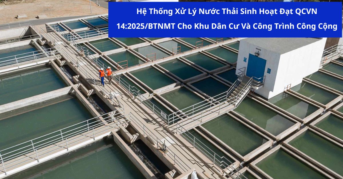 Hệ Thống Xử Lý Nước Thải Sinh Hoạt Đạt QCVN 14:2025/BTNMT Cho Khu Dân Cư Và Công Trình Công Cộng