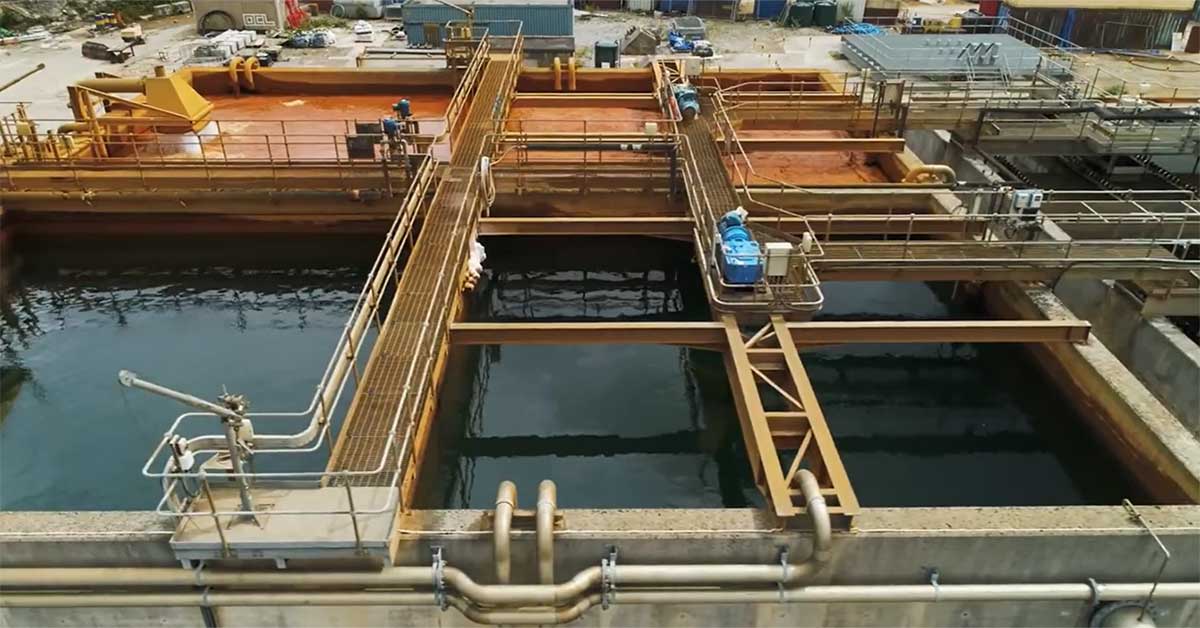 Hệ thống xử lý nước thải mỏ than