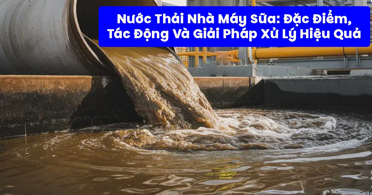 Nước Thải Nhà Máy Sữa: Đặc Điểm, Tác Động Và Giải Pháp Xử Lý Hiệu Quả