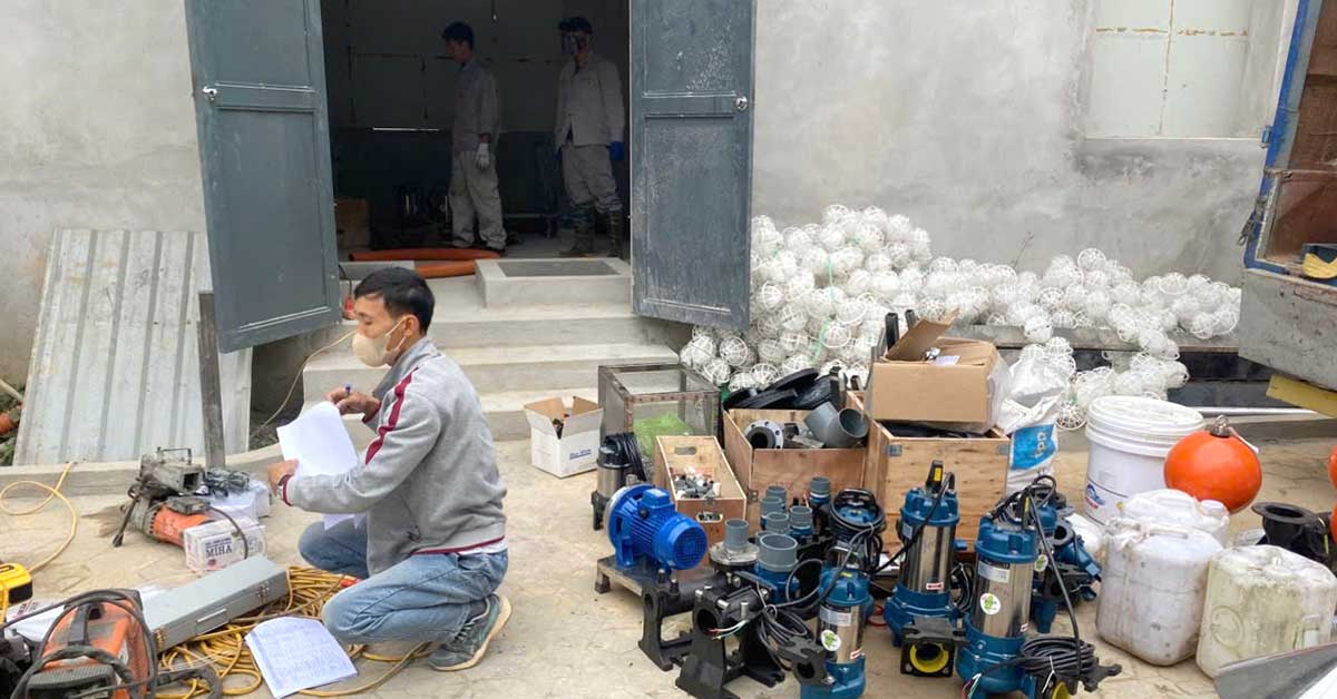 Bàn giao vật tư thiết bị cho chủ đầu tư trước khi lắp đặt