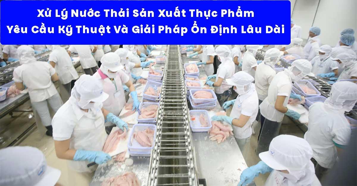 Xử Lý Nước Thải Sản Xuất Thực Phẩm – Yêu Cầu Kỹ Thuật Và Giải Pháp Ổn Định Lâu Dài