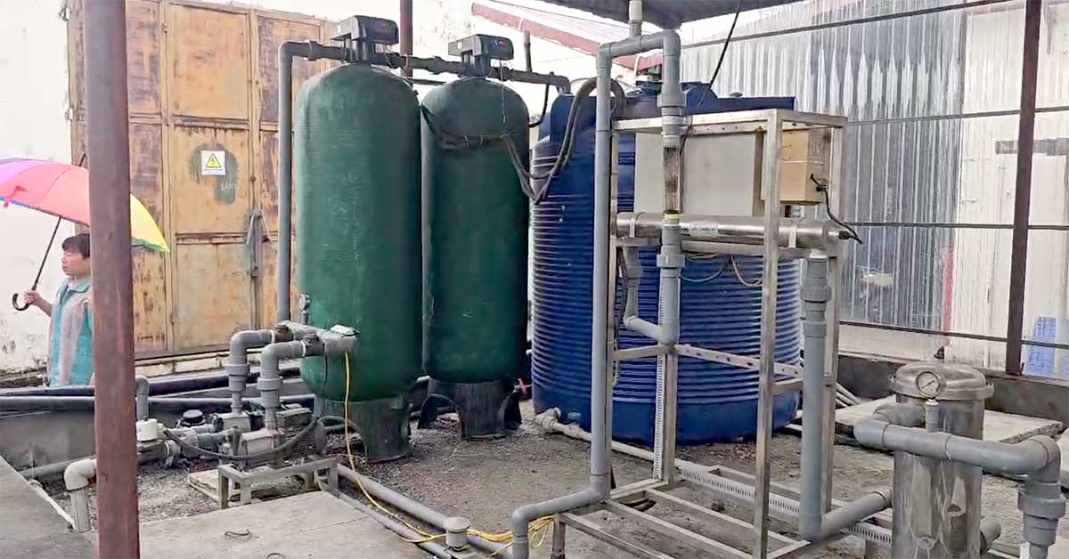 Hệ thống xử lý nước thải cũ của nhà máy