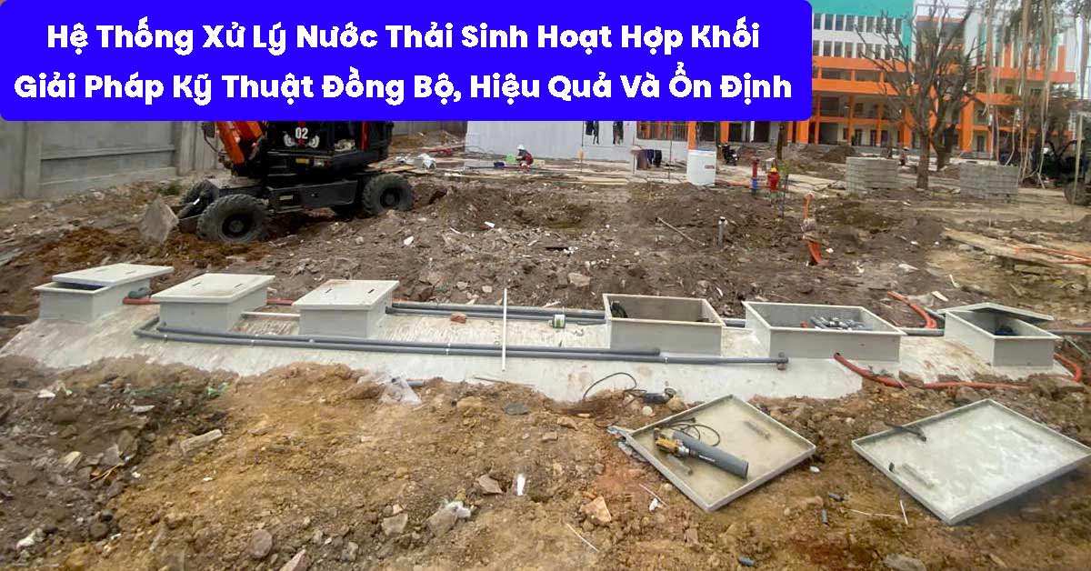 Hệ Thống Xử Lý Nước Thải Sinh Hoạt Hợp Khối: Giải Pháp Kỹ Thuật Đồng Bộ, Hiệu Quả Và Ổn Định