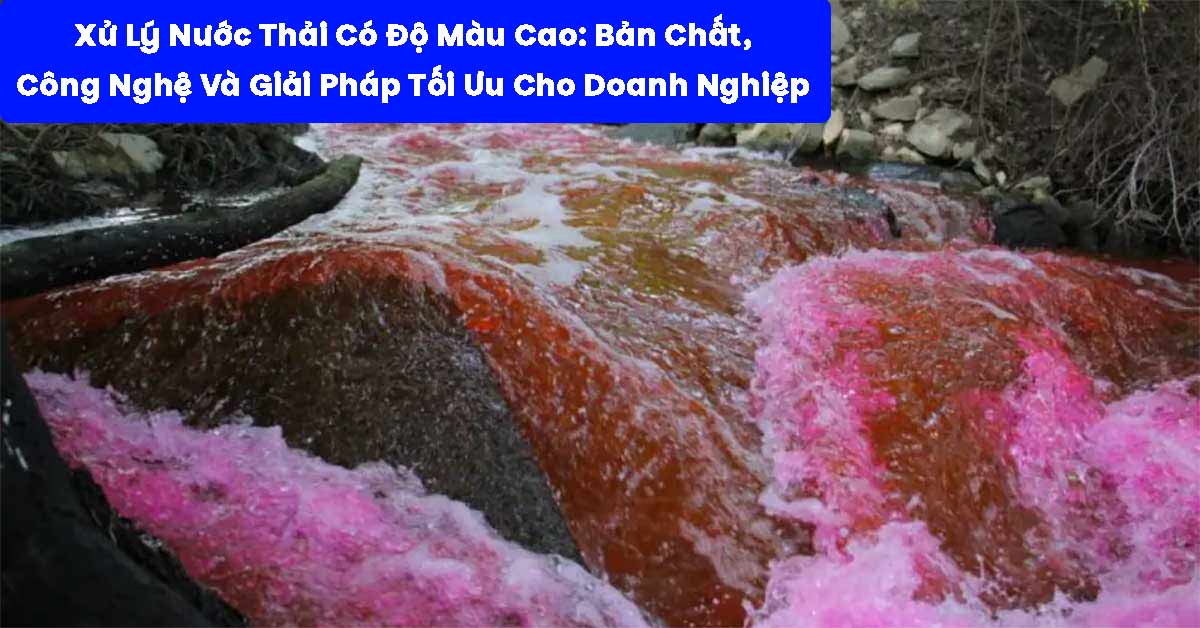 Xử Lý Nước Thải Có Độ Màu Cao: Bản Chất, Công Nghệ Và Giải Pháp Tối Ưu Cho Doanh Nghiệp