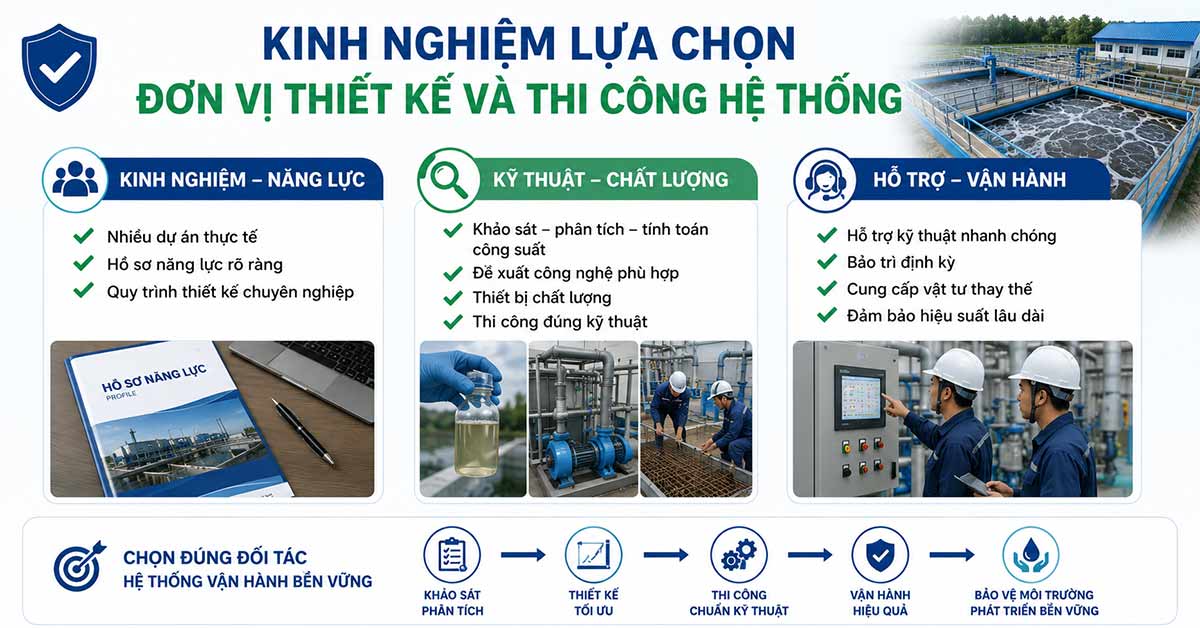 Kinh nghiệm lựa chọn đơn vị thiết kế và thi công hệ thống