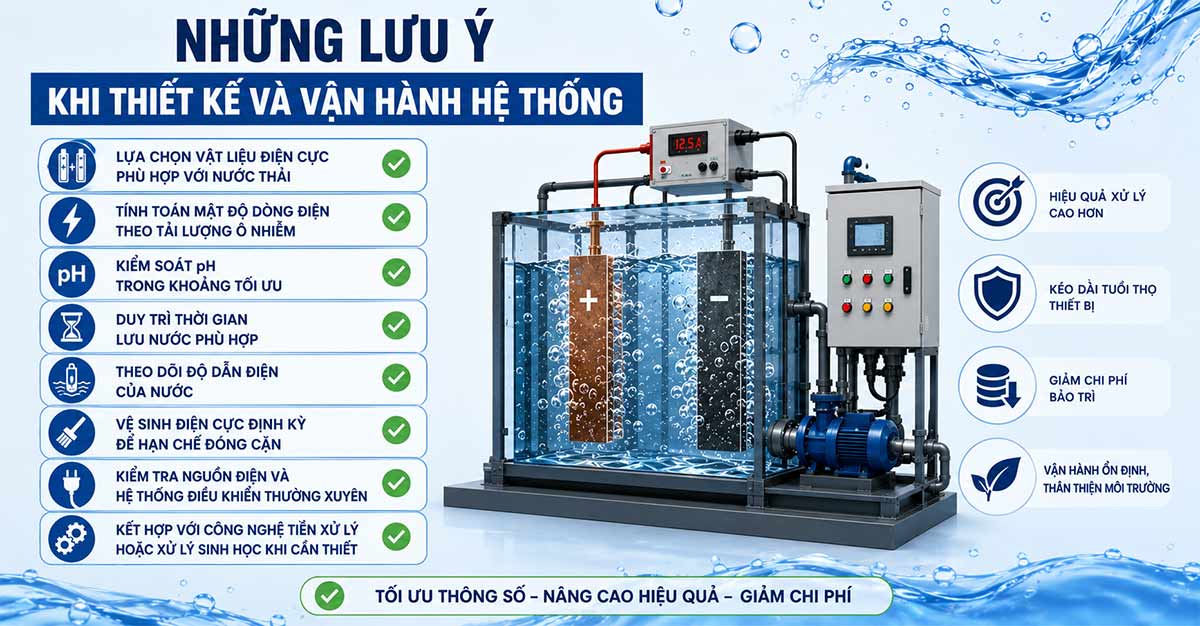 Những lưu ý khi thiết kế và vận hành hệ thống