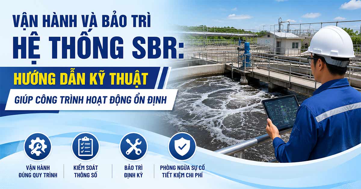 Vận Hành Và Bảo Trì Hệ Thống SBR: Hướng Dẫn Kỹ Thuật Giúp Công Trình Hoạt Động Ổn Định
