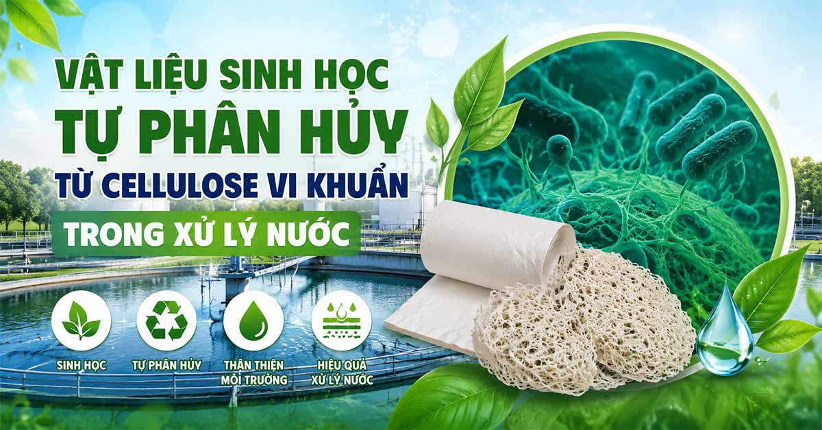 Vật Liệu Sinh Học Tự Phân Hủy Từ Cellulose Vi Khuẩn Trong Xử Lý Nước