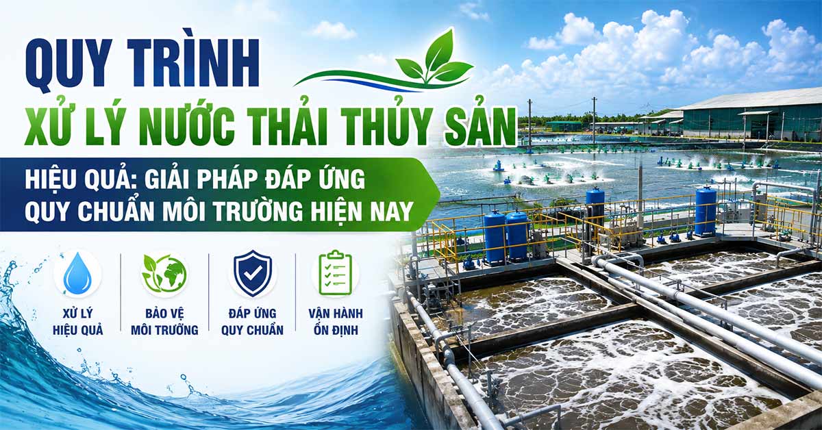 Quy Trình Xử Lý Nước Thải Thủy Sản Hiệu Quả: Giải Pháp Đáp Ứng Quy Chuẩn Môi Trường Hiện Nay