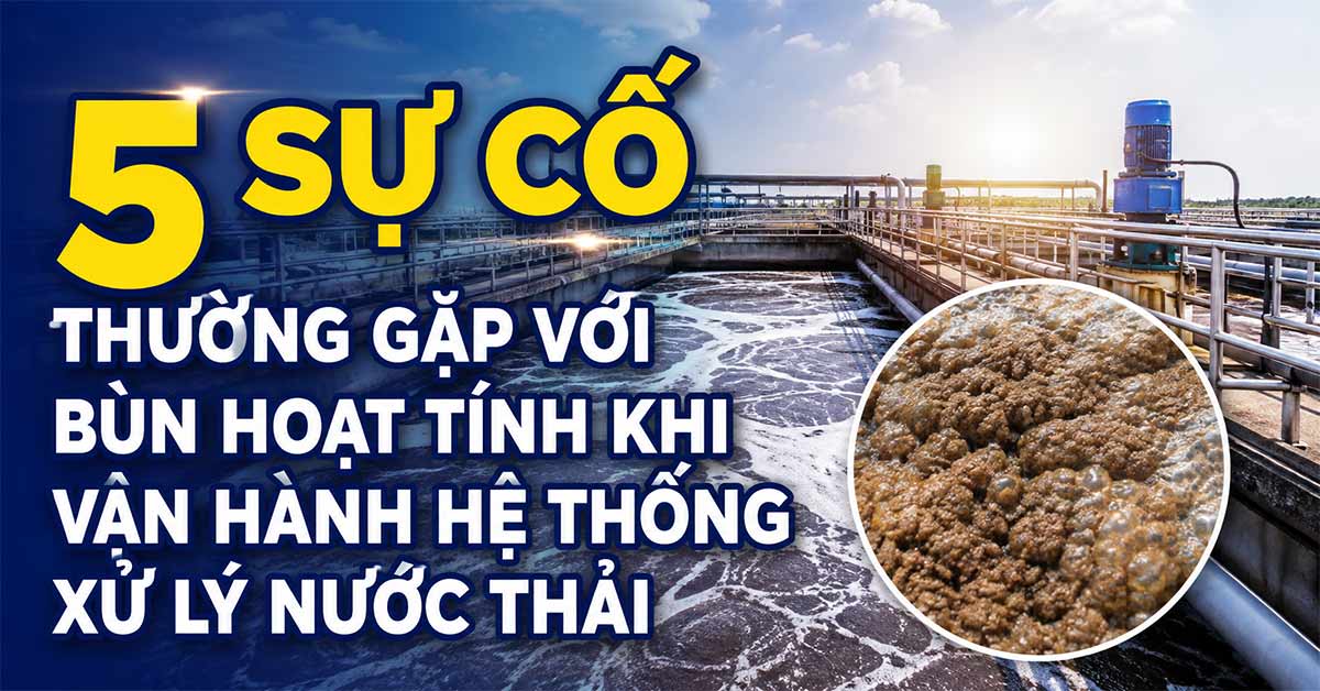 5 Sự Cố Thường Gặp Với Bùn Hoạt Tính Khi Vận Hành Hệ Thống Xử Lý Nước Thải