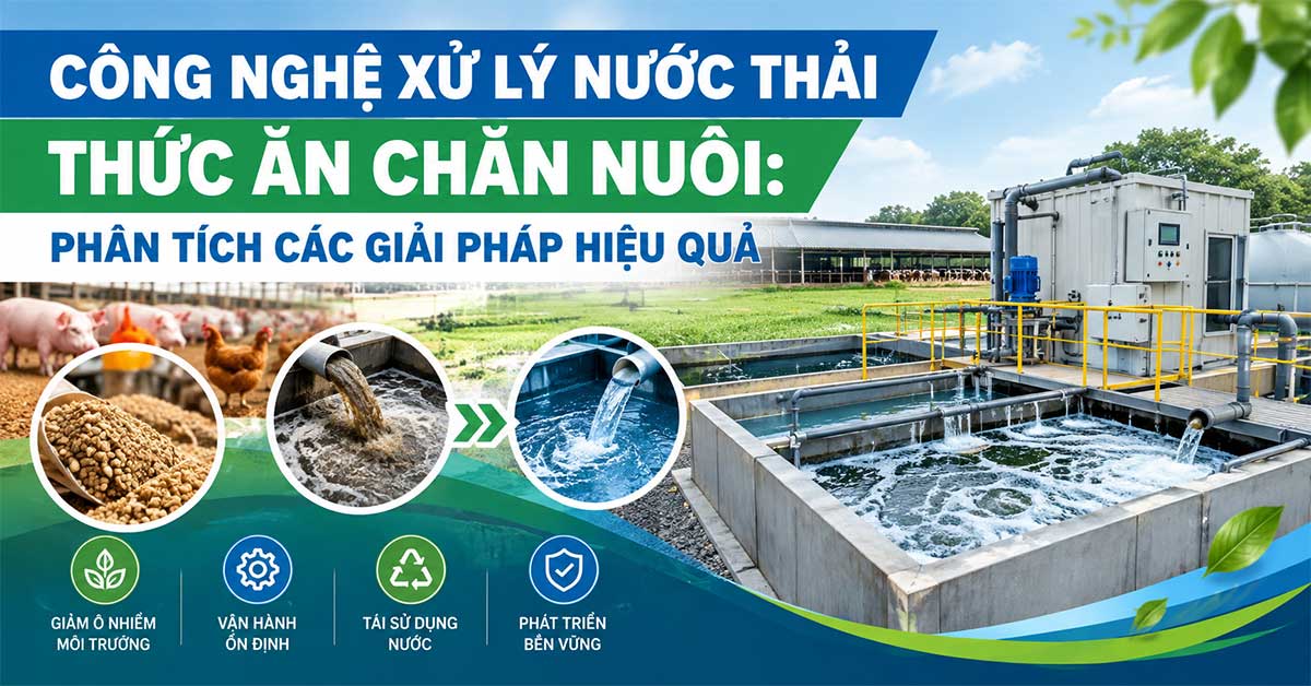 Công Nghệ Xử Lý Nước Thải Thức Ăn Chăn Nuôi: Phân Tích Các Giải Pháp Hiệu Quả
