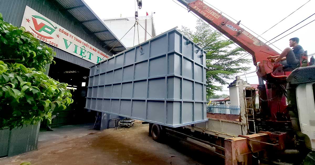 Module được vận chuyển bằng xe chuyên dụng