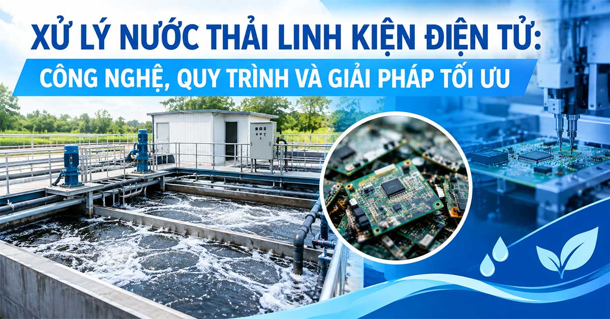 Xử Lý Nước Thải Linh Kiện Điện Tử: Công Nghệ, Quy Trình Và Giải Pháp Tối Ưu