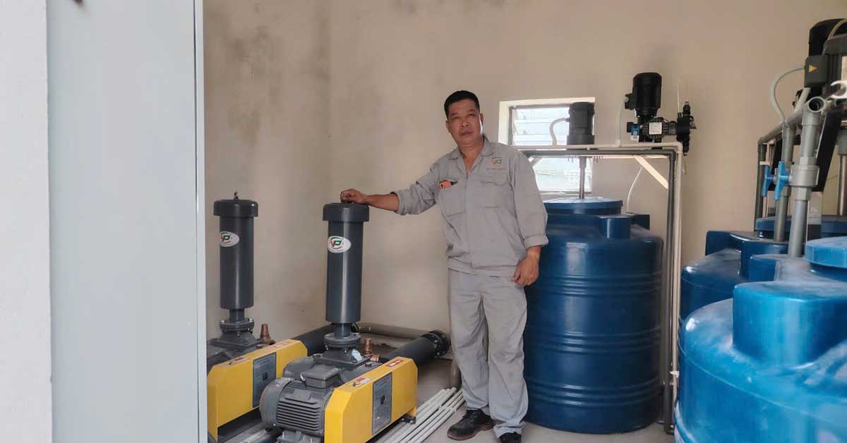 Hệ thống máy thổi khí, bồn châm hóa chất