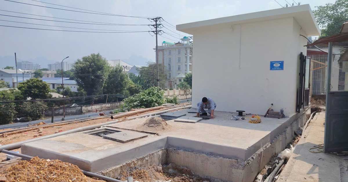 Dự án xử lý nước thải 50m3/24h tại Hòa Bình