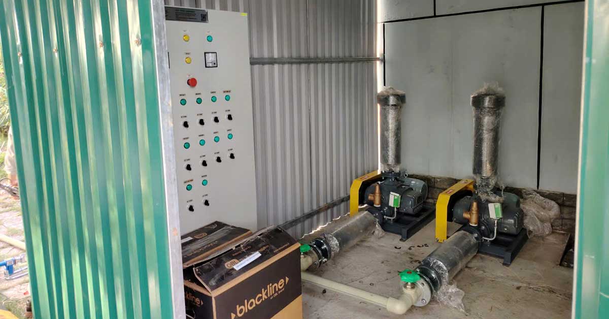 Lắp đặt hệ thống máy thổi khí