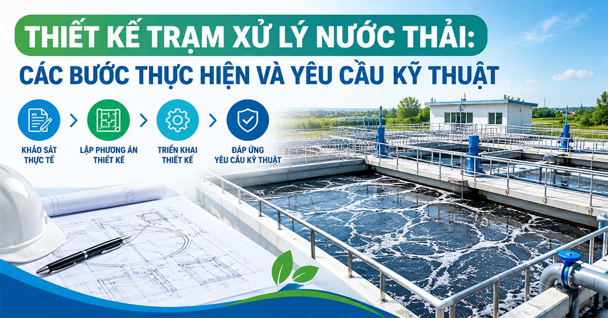 Thiết Kế Trạm Xử Lý Nước Thải: Các Bước Thực Hiện Và Yêu Cầu Kỹ Thuật