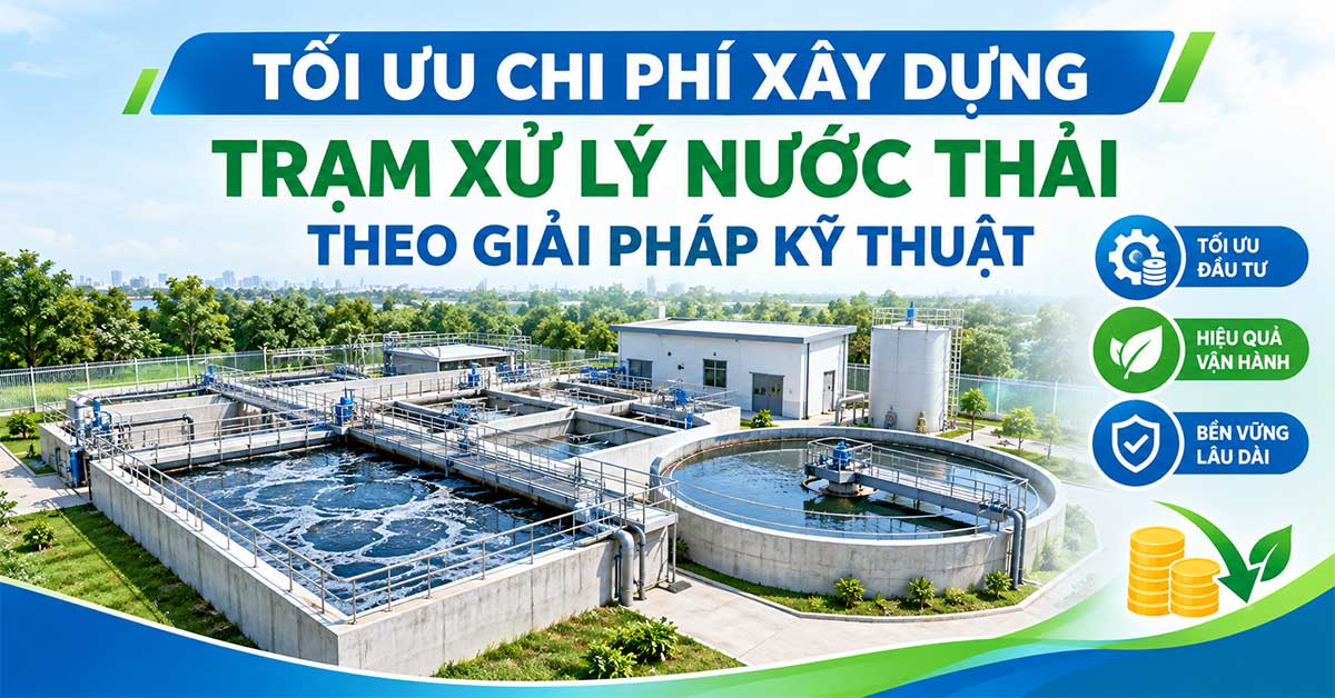 Tối Ưu Chi Phí Xây Dựng Trạm Xử Lý Nước Thải Theo Giải Pháp Kỹ Thuật